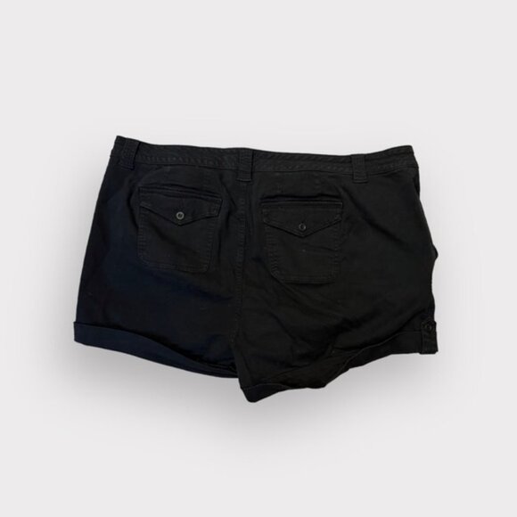 Women’s Torrid Black 3.5 Inch Military Stretch Twill Mid-Rise Short 24R - Picture 6 of 10